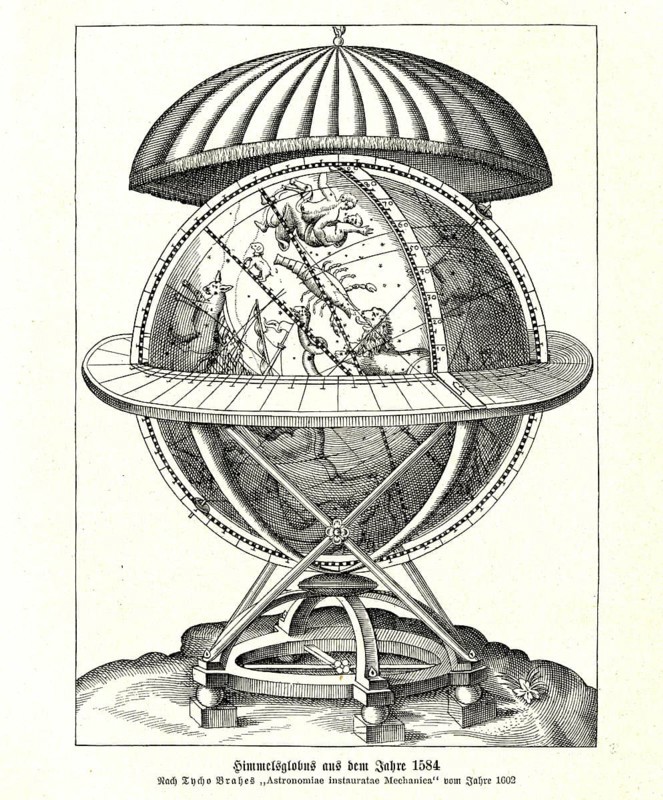 Celestial globe from 1584