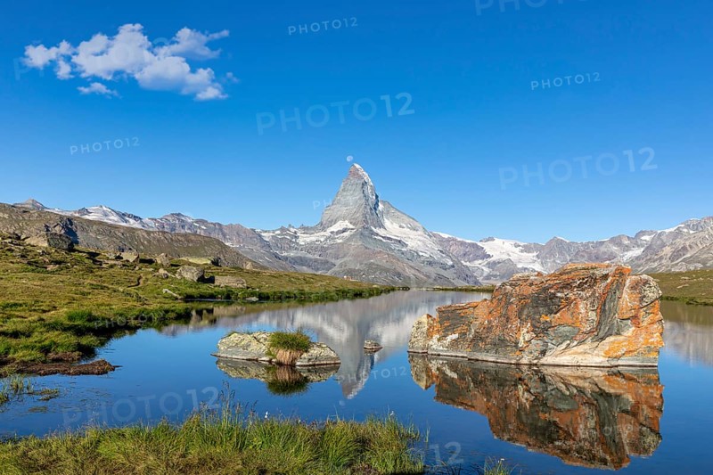 Matterhorn with moon