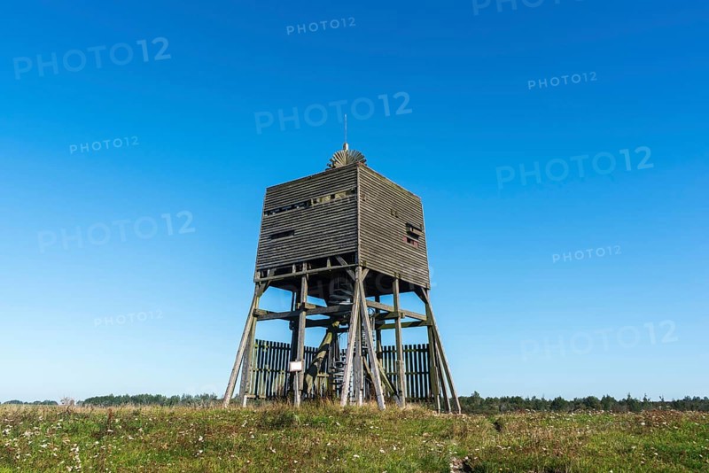 Bird watching tower in the Katinger Watt