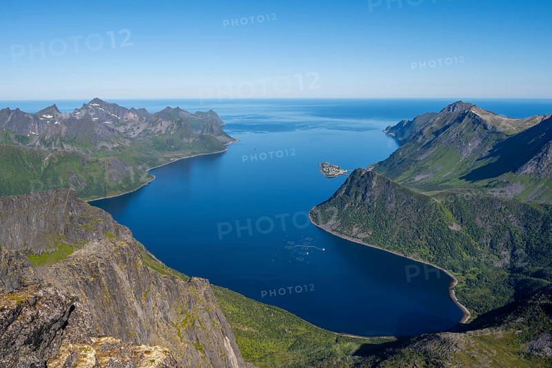 Fjord and mountains
