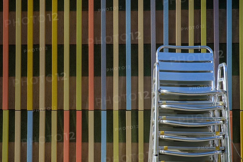 Chairs stacked