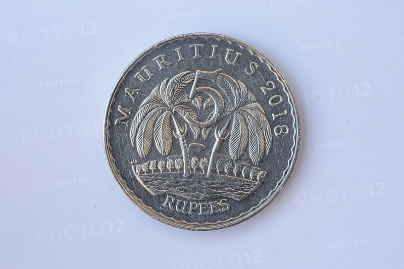 Five rupees coin of Mauritius