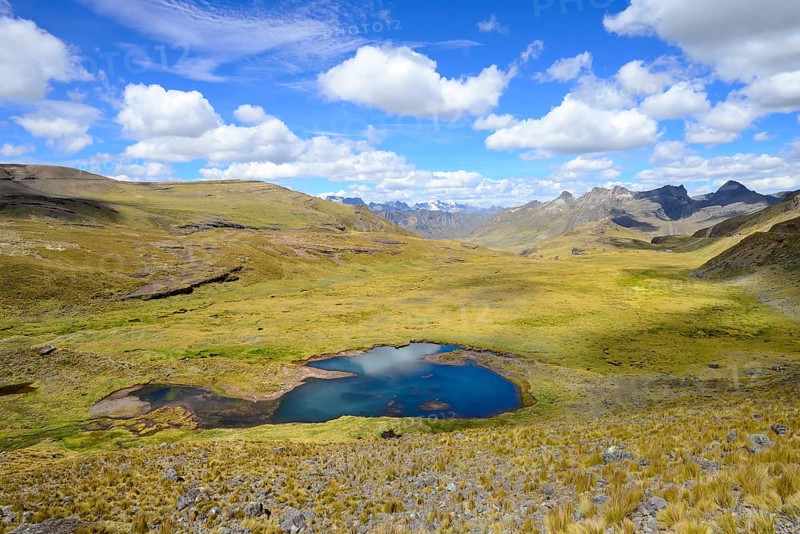 Lagoon in the Andes at 4800 MueM
