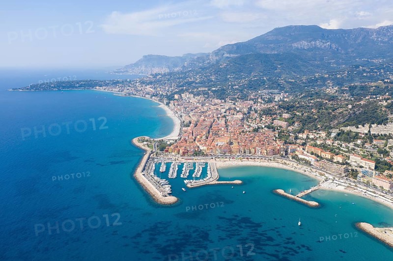 Aerial view Menton
