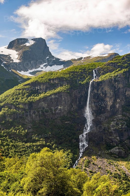Waterfall on a cliff