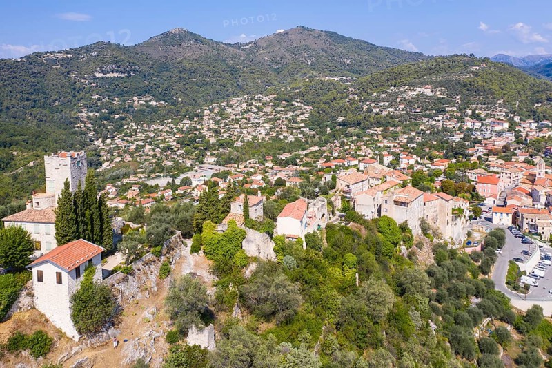 Aerial view Tourrette-Levens