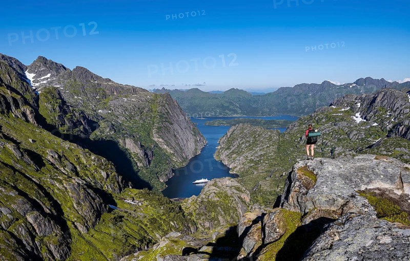 Young woman hiking