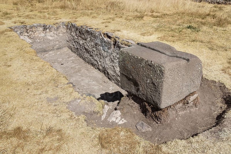 Inca sacrificial stone