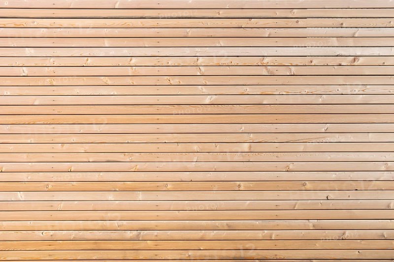 Board wall made of many narrow single boards