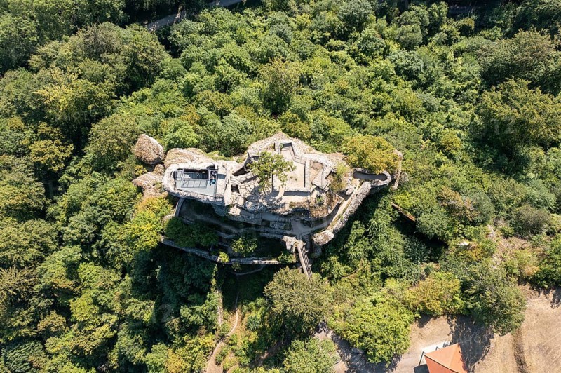 Castle ruin Neideck from above