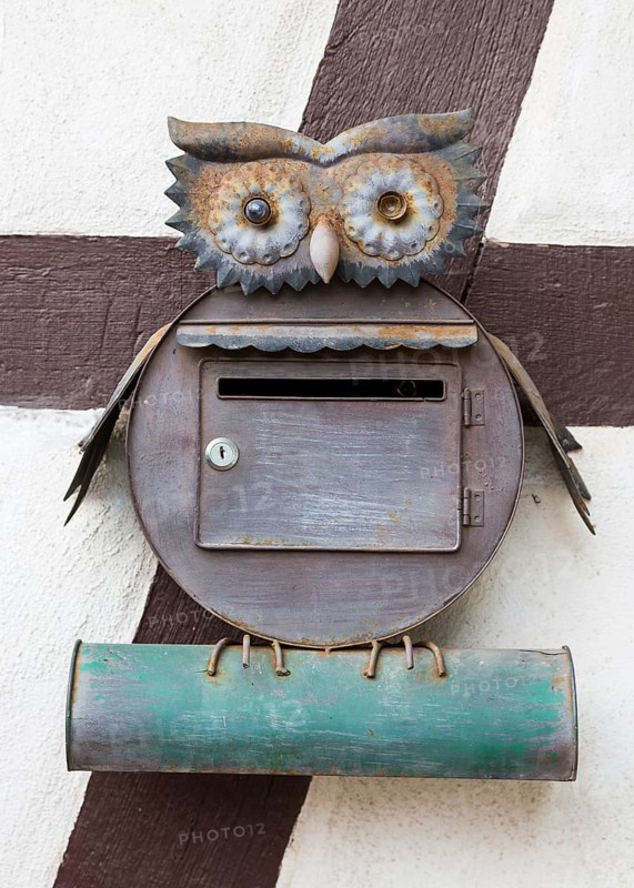 Mailbox and newspaper roll
