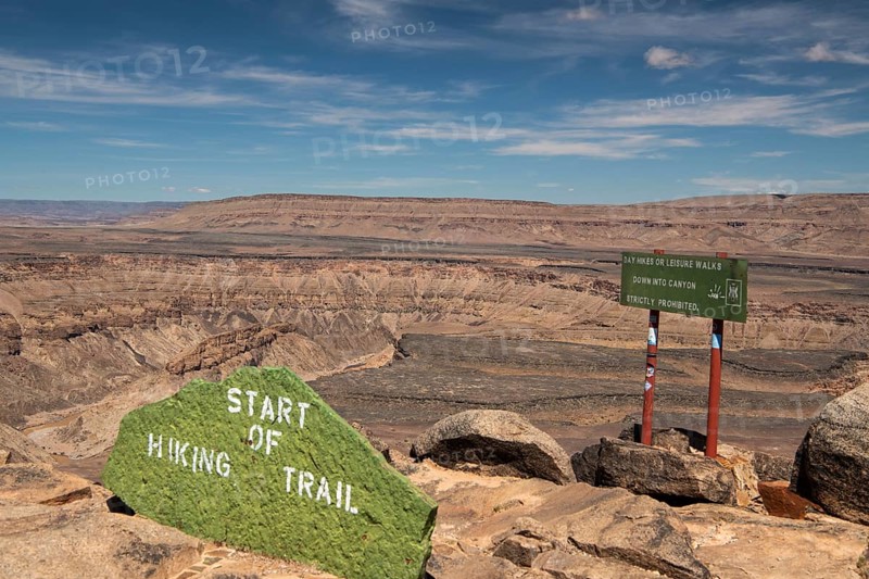 Fish River Canyon starting point hiking trail