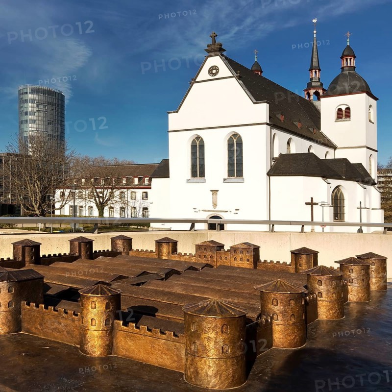 Model of the fort Divitia Deutz with Koelntriangle and Alt St. Heribert