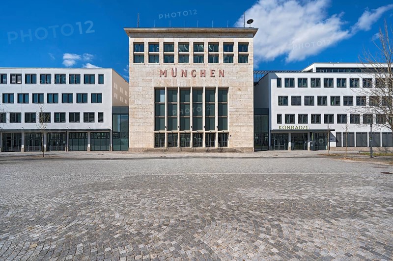 Listed heraldic hall of the former Munich-Riem Airport