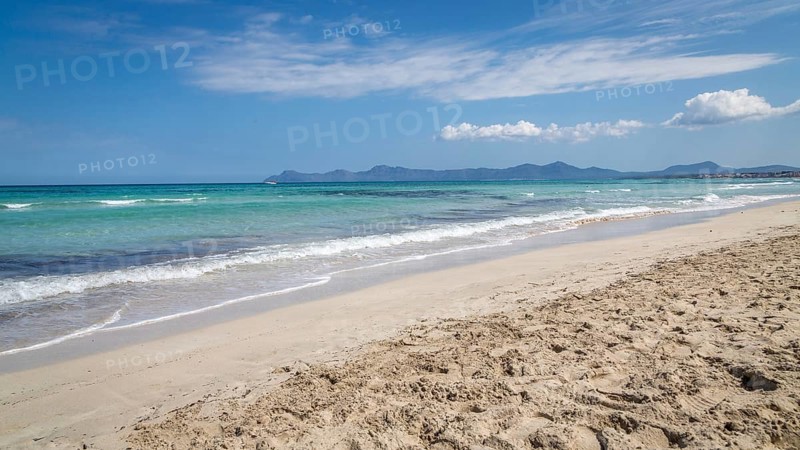 Empty beach in Majorca