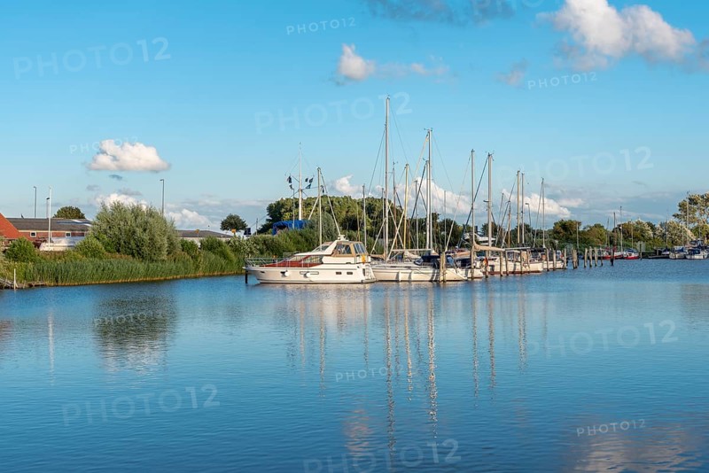 Sailing yachts on the river Harle