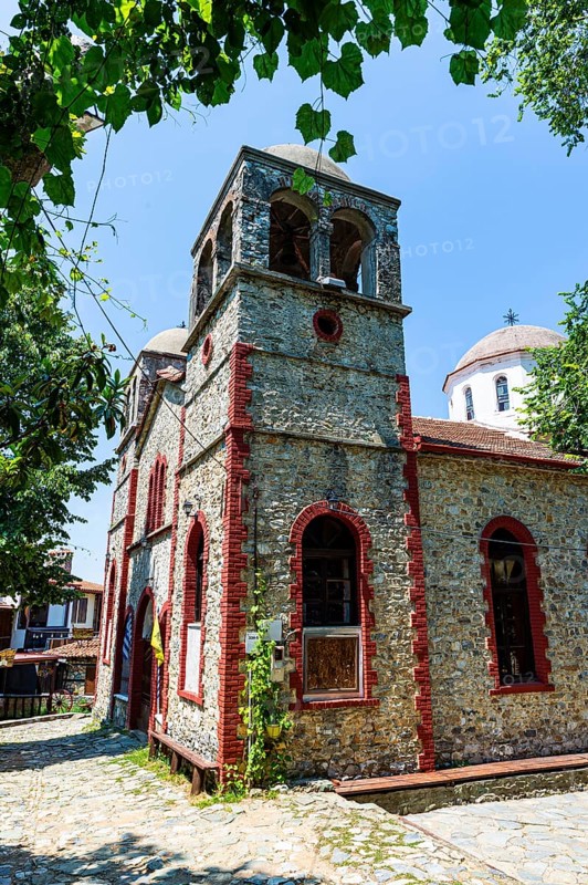 Church in the mountain village Palaios Panteleimonas