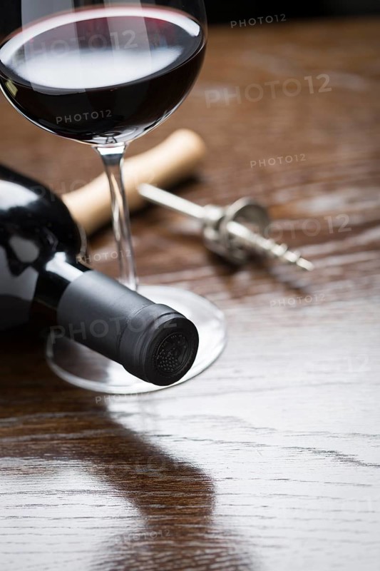 Abstract wine bottle