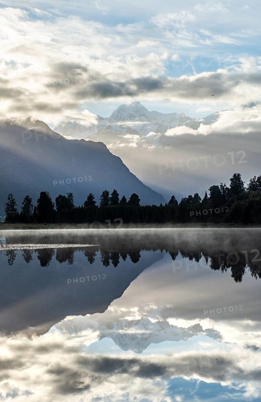 View of Mount Cook in morning light