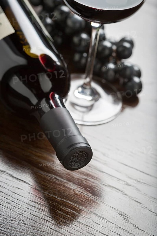 Abstract wine bottle