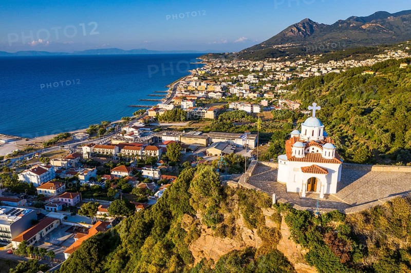 Aerial of Agia Triada church