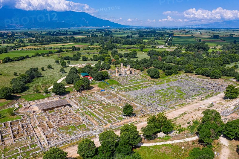 Aerial of the Unesco world heritage site Philippi
