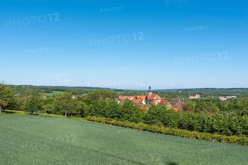 Landscape with town view