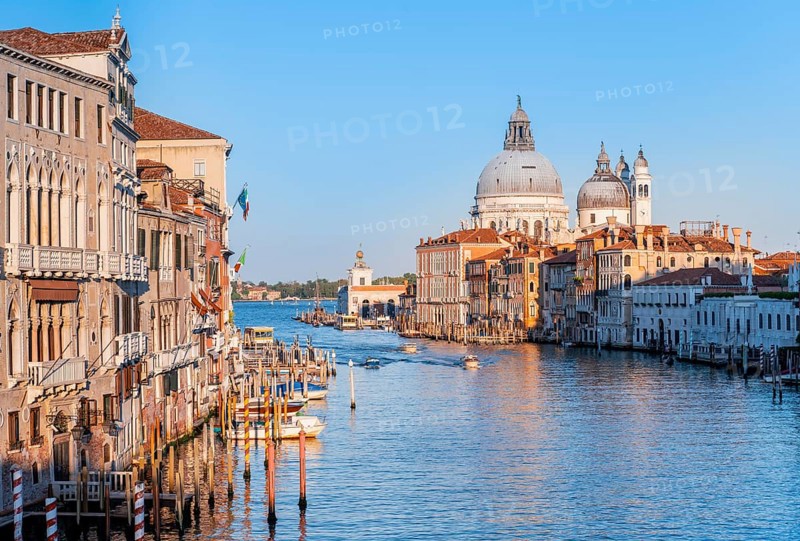 View from the Ponte dell'Accademia to the Grand Canal and the Basilica of Santa Maria della Salute