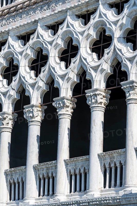 Facade with columns