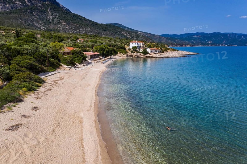 Aerial of Limnionas beach