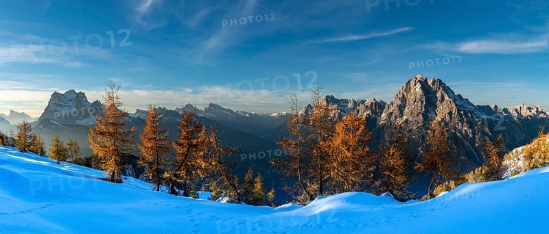 Summit of Monte Antelao and Pelmo in the evening light