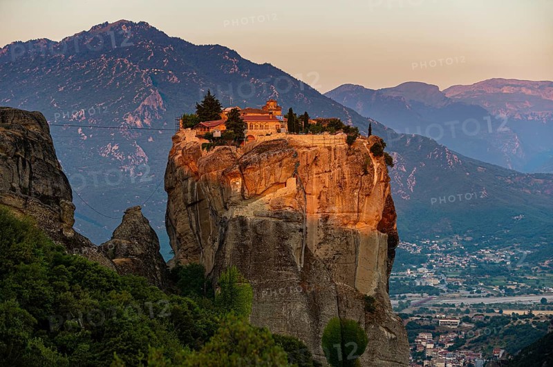 Agia Triada Monastery at sunrise