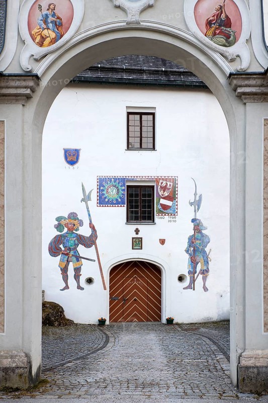 Entrance to the pilgrimage church of Our Lady of Mariastein