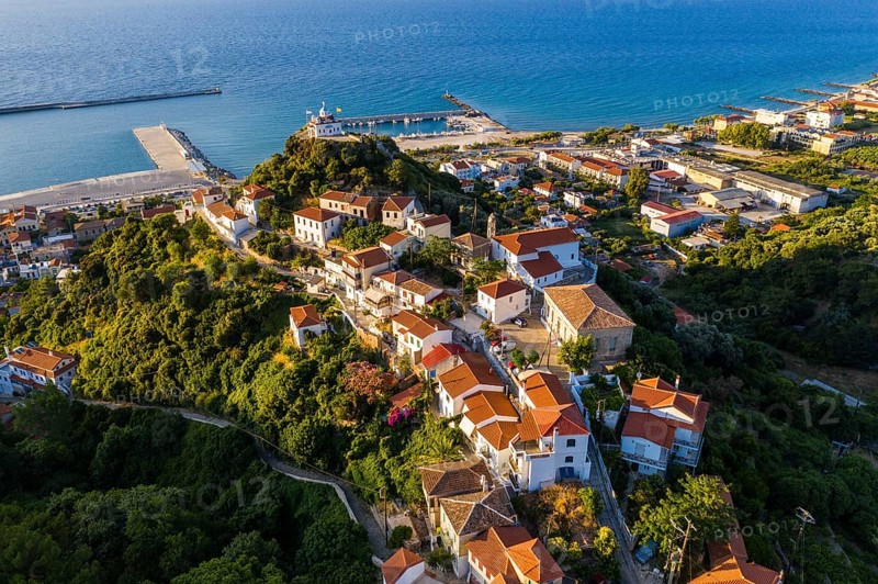 Aerial of Agia Triada church