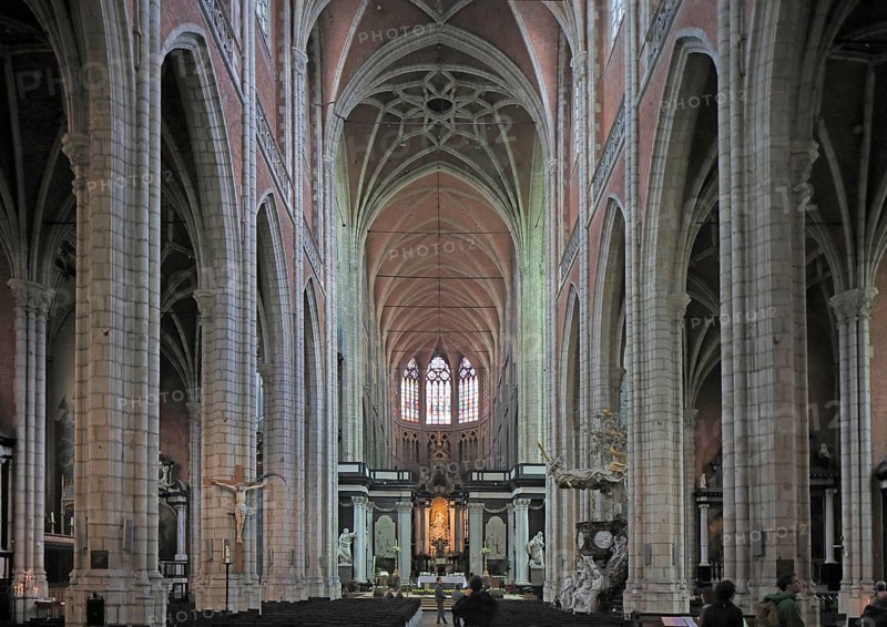 Nave of St Bavo Sint Baafs Cathedral