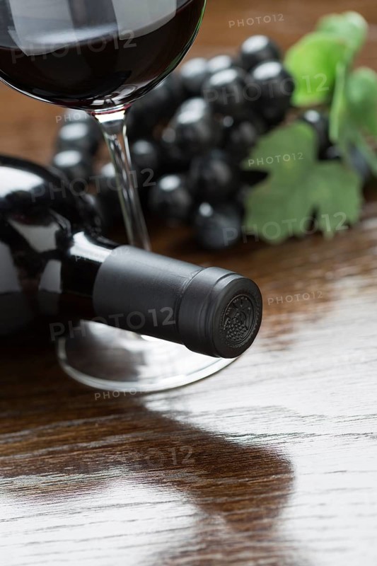 Abstract wine bottle