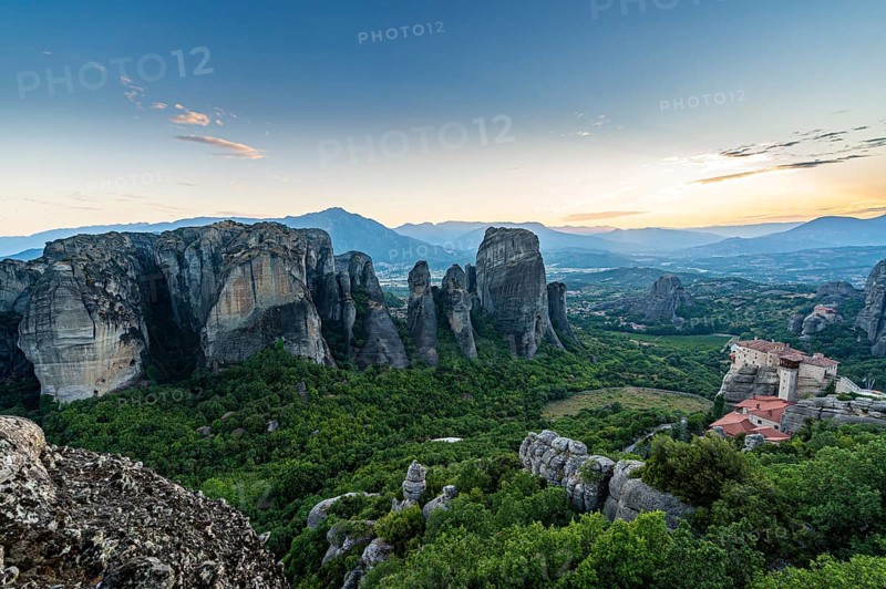 Anapavsas Monastery at evening light