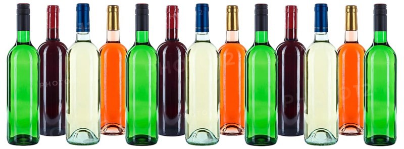 Wine bottles wine bottles colorful group background red wine white wine rose exempted clipping