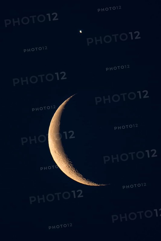 Moon and Venus