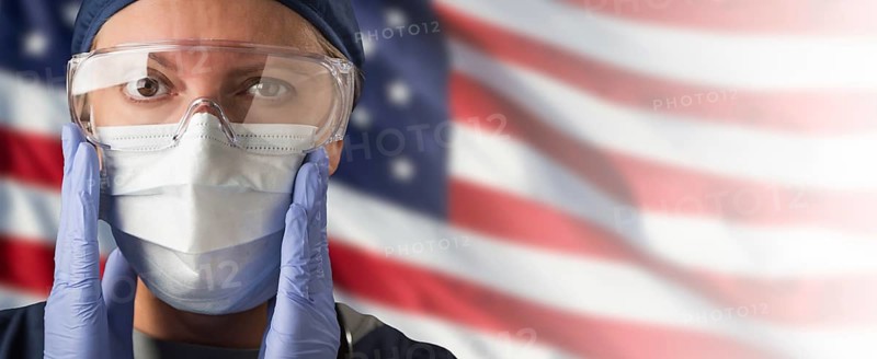 Doctor or Nurse Wearing Medical Personal Protective Equipment