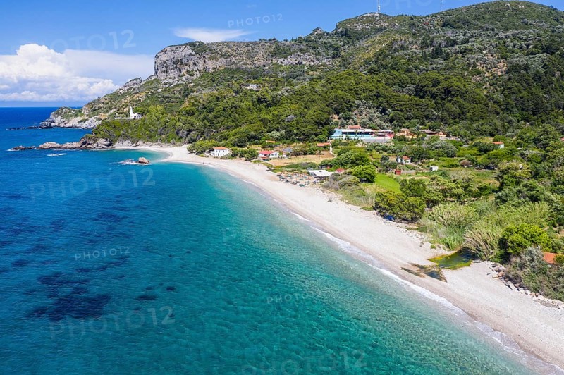 Aerial of Potami Beach