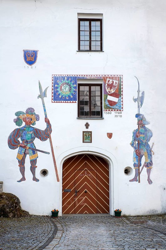 Entrance to the pilgrimage church of Our Lady of Mariastein