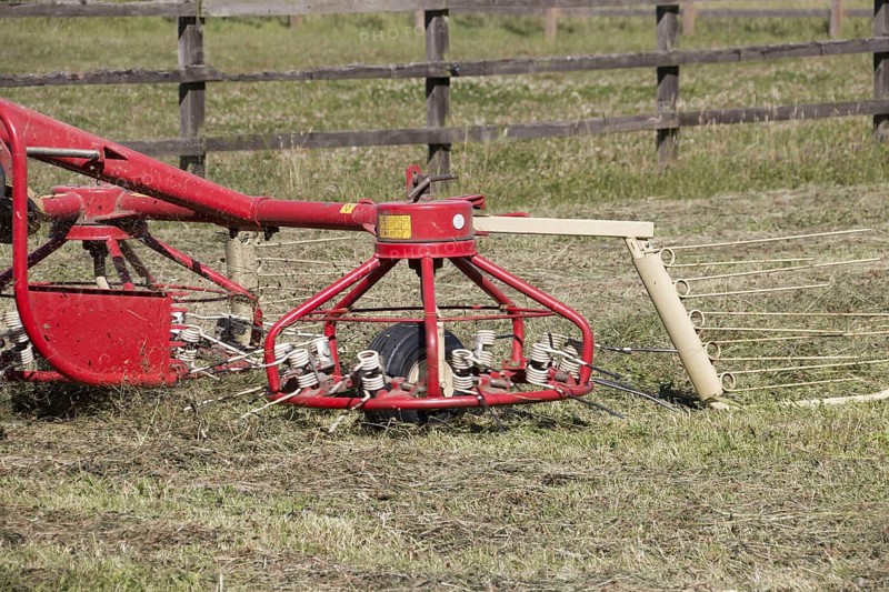 Turning hay