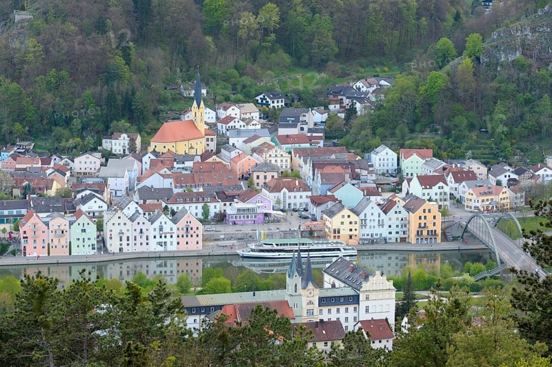 View of Riedenburg at the Main-Danube-Canal