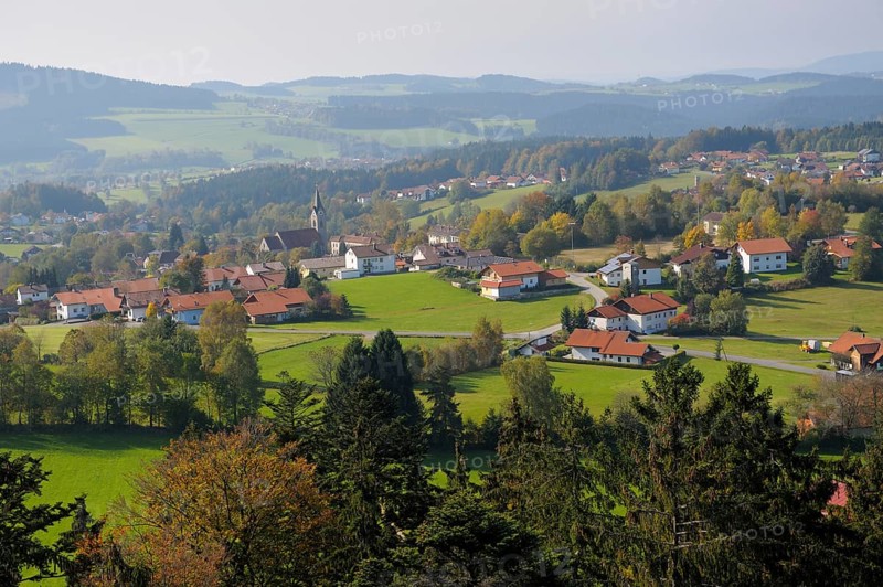 View of Neuschoenau from the tree top walk