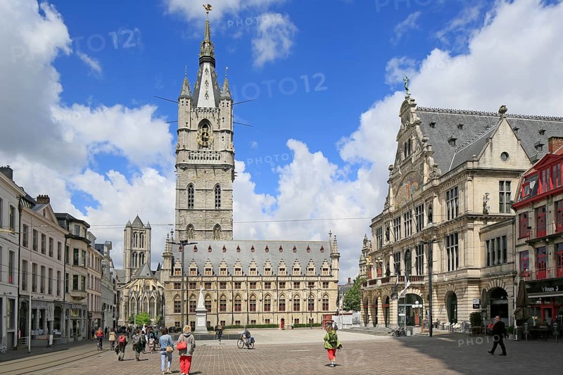 Cloth Hall Lakenhalle with tower Belfry
