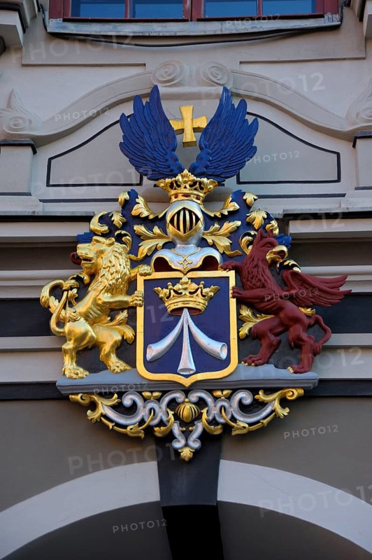 Coat of arms at Stralsund town hall