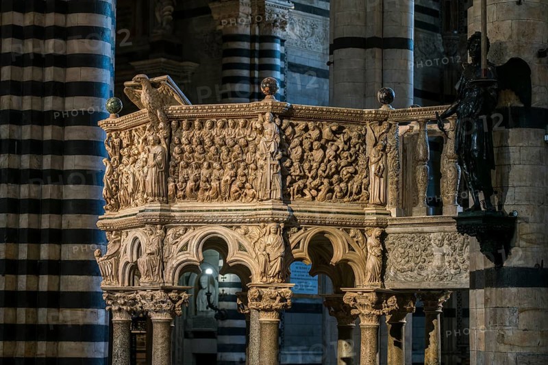Marble pulpit