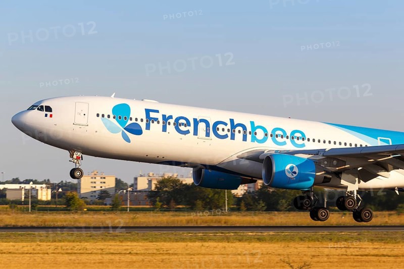 A Frenchbee Airbus A330-300 with registration F-HPUJ lands at Paris Orly Airport