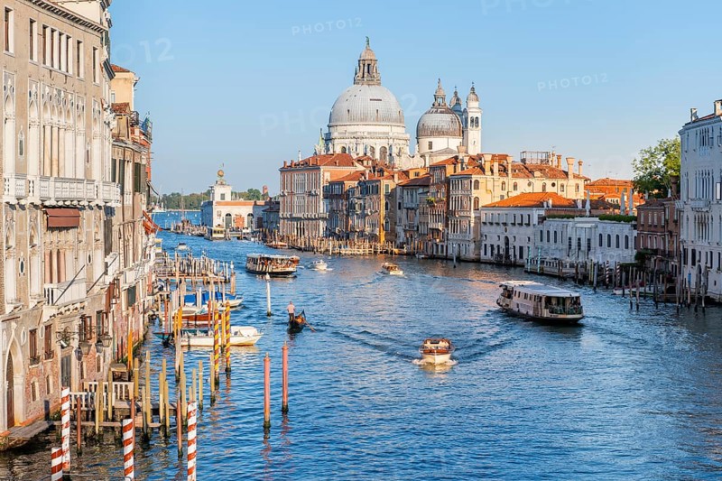 View from the Ponte dell'Accademia to the Grand Canal and the Basilica of Santa Maria della Salute